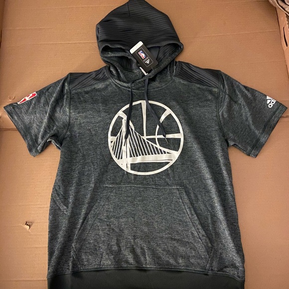 Adidas Golden State Warriors Short Sleeve Hoodie - Picture 5 of 6